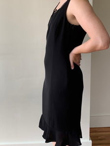 90s ribboned neckline dress