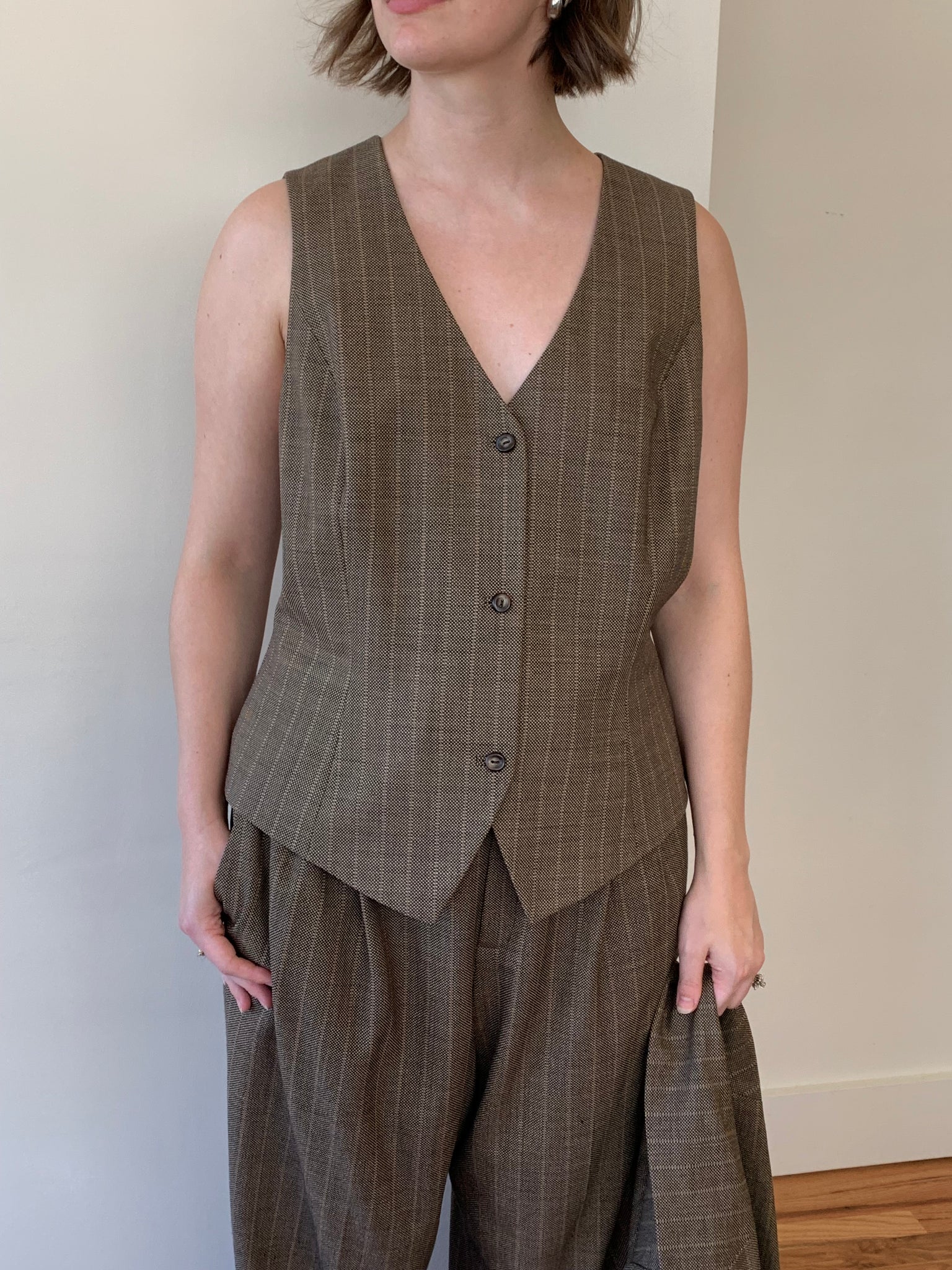 Dana Buchman tweed 3-piece suit
