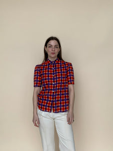 Colorful check top