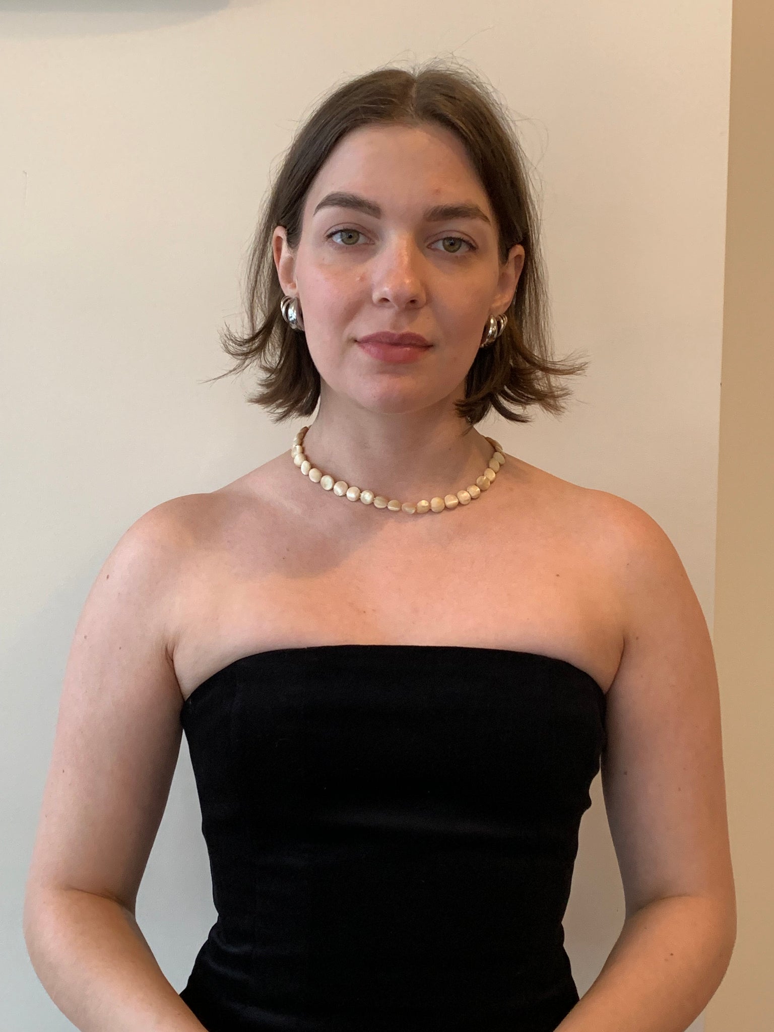 Antique mother of pearl necklace