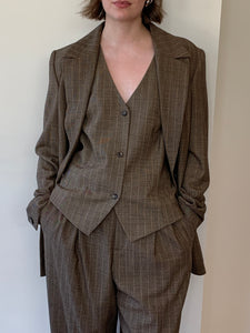 Dana Buchman tweed 3-piece suit