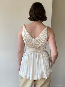 DKNY silk empire top