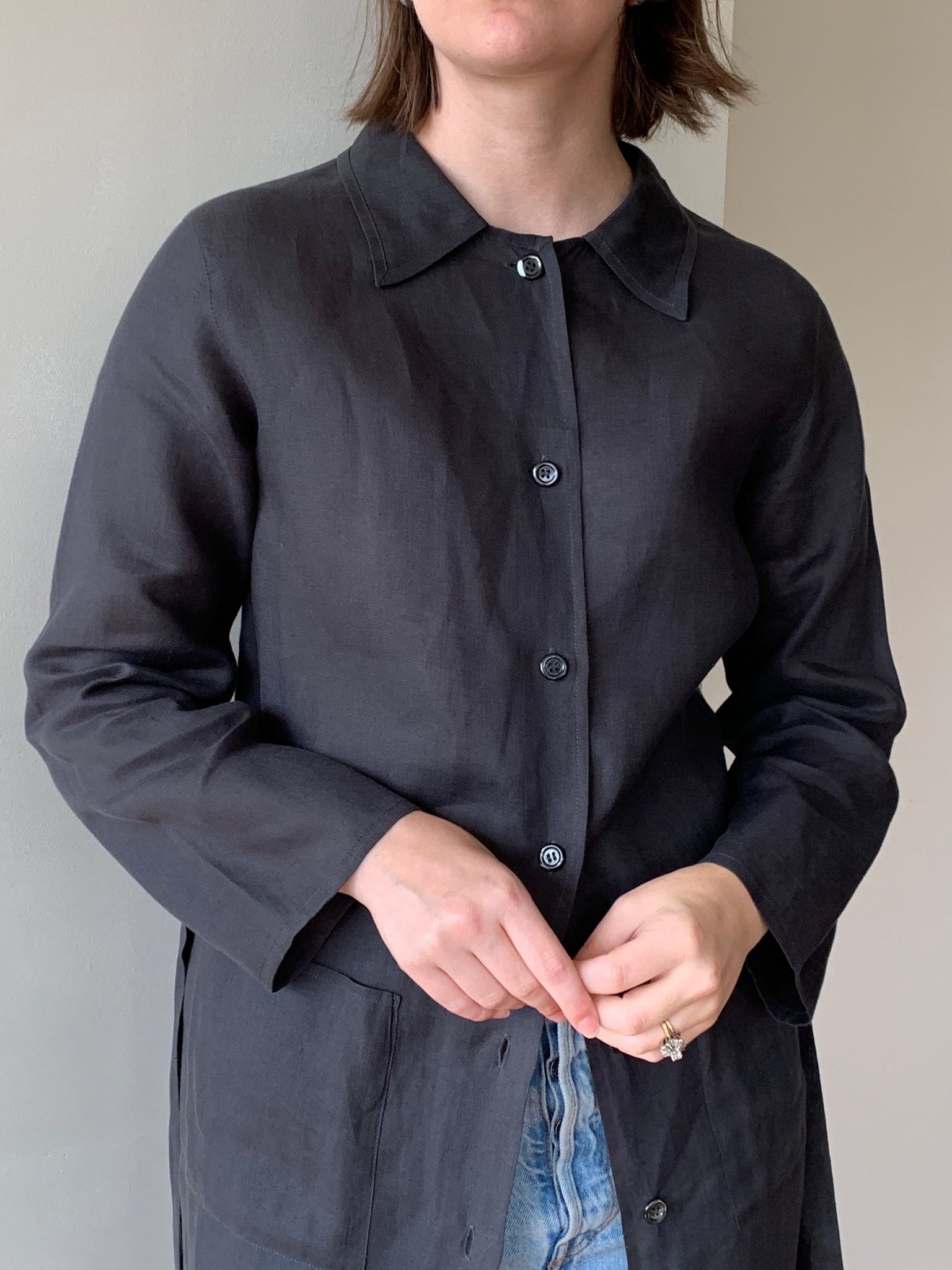 agnès b. linen shirt jacket
