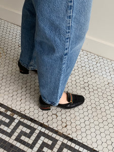 vintage Gucci heeled loafers